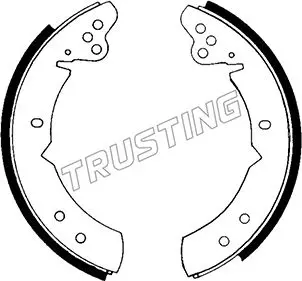 комплект спирачна челюст TRUSTING            