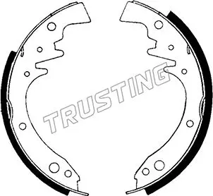 комплект спирачна челюст TRUSTING            