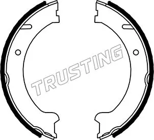 комплект спирачна челюст, ръчна спирачка TRUSTING            