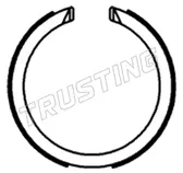 комплект спирачна челюст, ръчна спирачка TRUSTING            