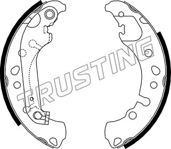 комплект спирачна челюст TRUSTING            