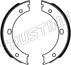комплект спирачна челюст, ръчна спирачка TRUSTING            