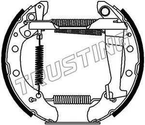 комплект спирачна челюст TRUSTING            