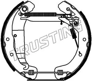 комплект спирачна челюст TRUSTING            