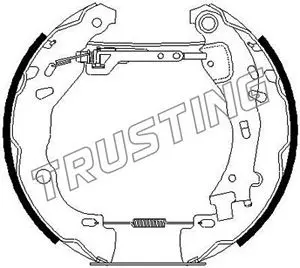 комплект спирачна челюст TRUSTING            