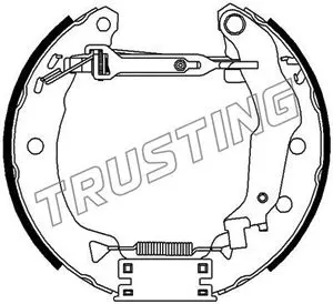комплект спирачна челюст TRUSTING            