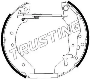 комплект спирачна челюст TRUSTING            