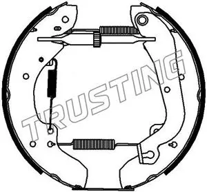 комплект спирачна челюст TRUSTING            