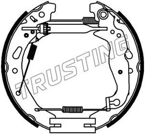 комплект спирачна челюст TRUSTING            