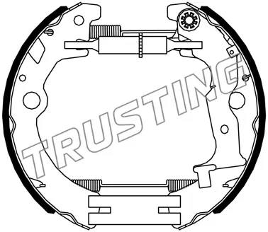 комплект спирачна челюст TRUSTING            