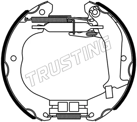 комплект спирачна челюст TRUSTING            