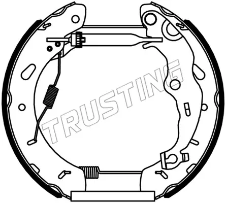 комплект спирачна челюст TRUSTING            