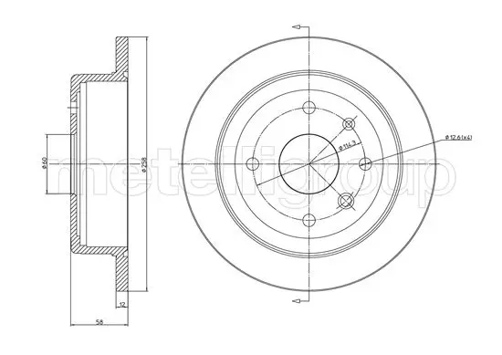 спирачен диск TRUSTING            