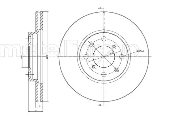 спирачен диск TRUSTING            