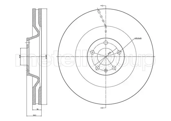 спирачен диск TRUSTING            