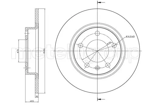 спирачен диск TRUSTING            