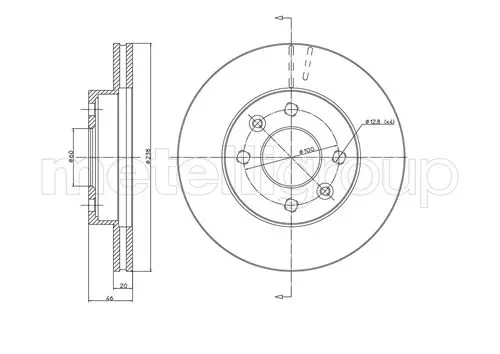 спирачен диск TRUSTING            