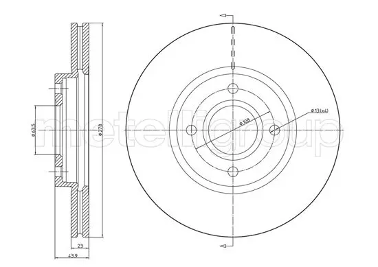 спирачен диск TRUSTING            