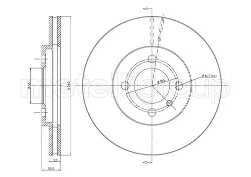 спирачен диск TRUSTING            