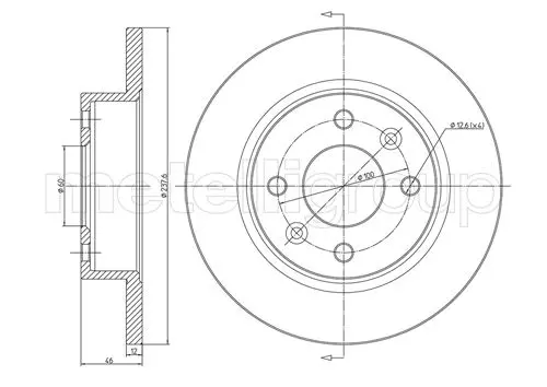спирачен диск TRUSTING            