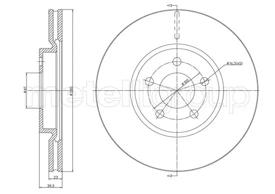 спирачен диск TRUSTING            