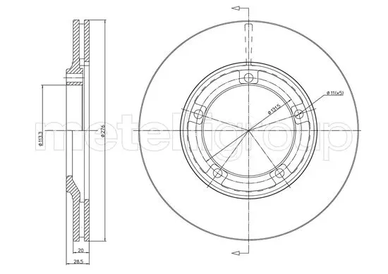 спирачен диск TRUSTING            