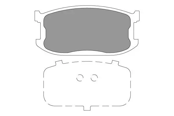 комплект спирачно феродо, дискови спирачки KAVO PARTS          