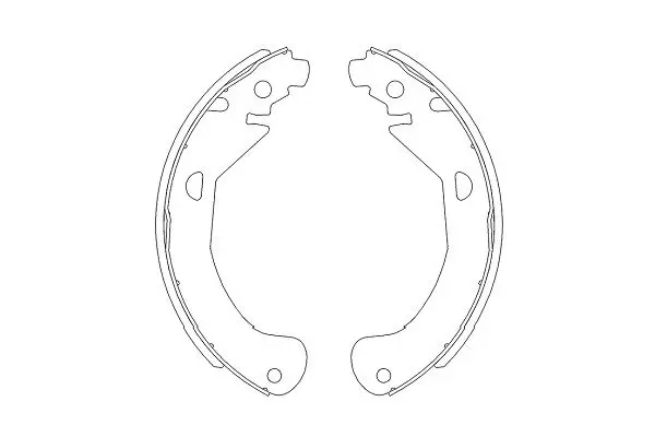 комплект спирачна челюст KAVO PARTS          