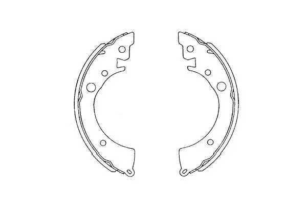 комплект спирачна челюст KAVO PARTS          