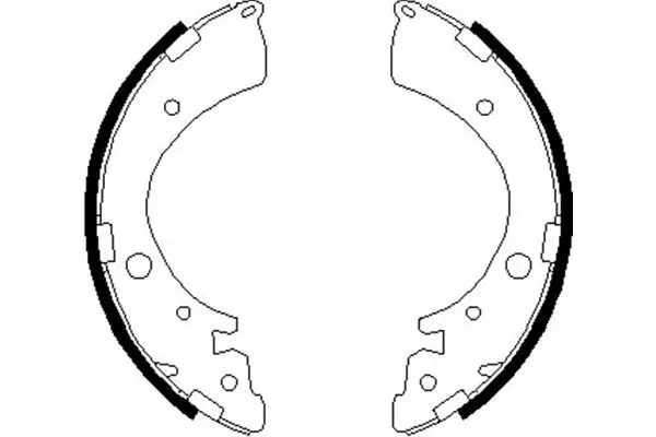 комплект спирачна челюст KAVO PARTS          