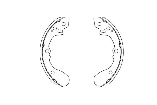 Комплект спирачна челюст KAVO PARTS