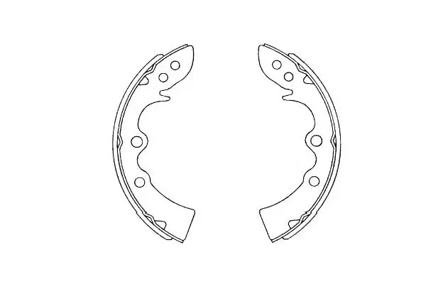 комплект спирачна челюст KAVO PARTS          