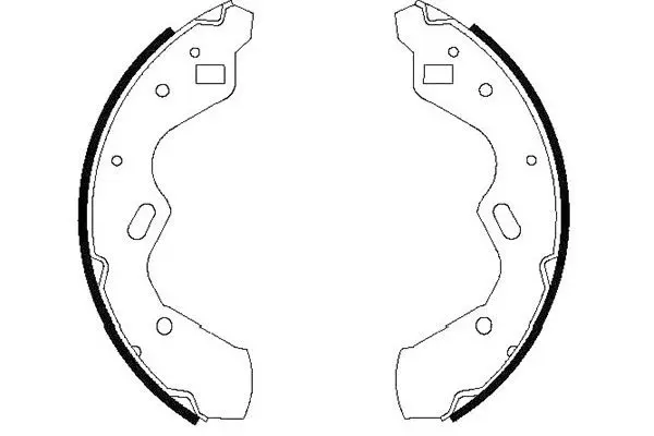 Комплект спирачна челюст KAVO PARTS
