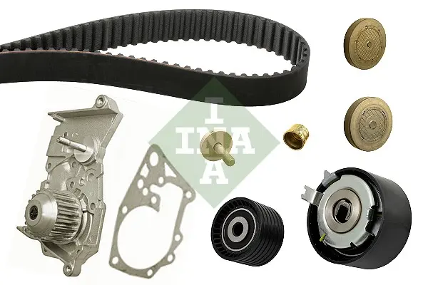 водна помпа- к-кт ангренажен ремък INA                 