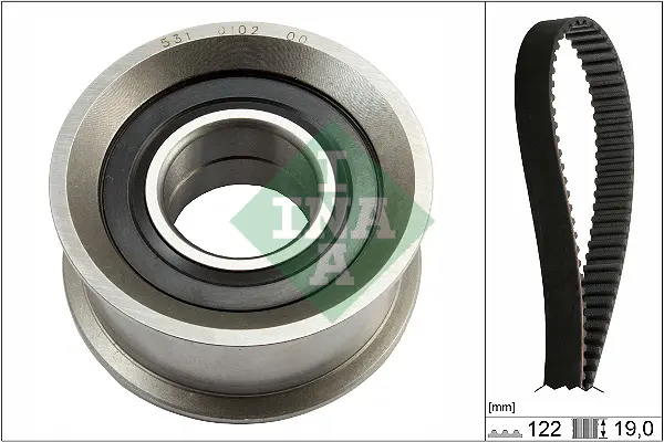 комплект ангренажен ремък INA                 