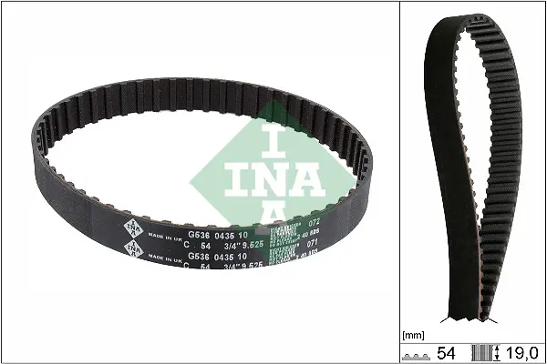 комплект ангренажен ремък INA                 