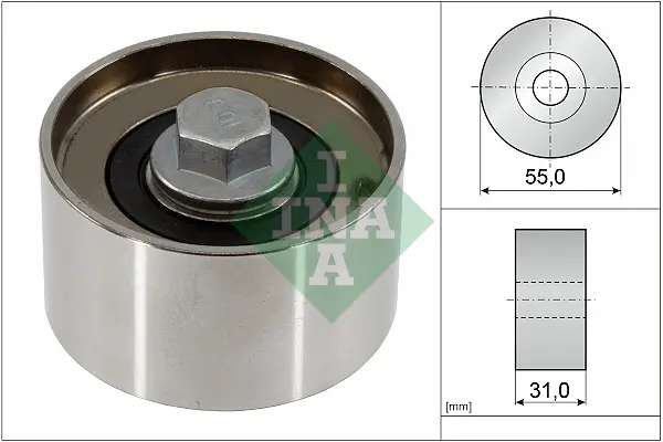паразитна- водеща ролка, зъбен ремък INA                 