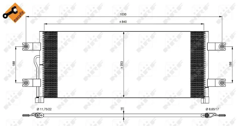 кондензатор, климатизация NRF                 