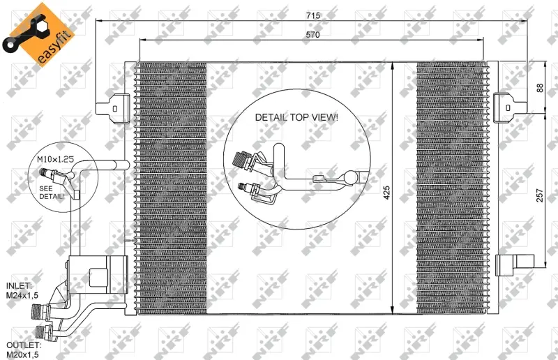 кондензатор, климатизация NRF                 