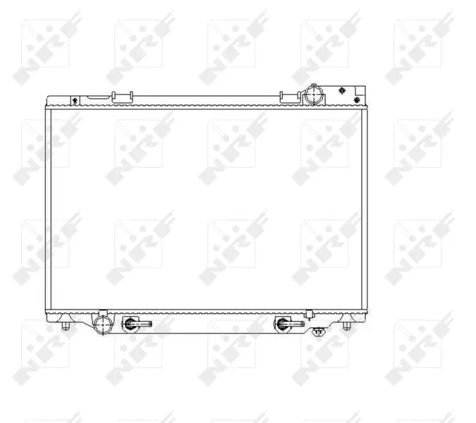 радиатор, охлаждане на двигателя NRF                 