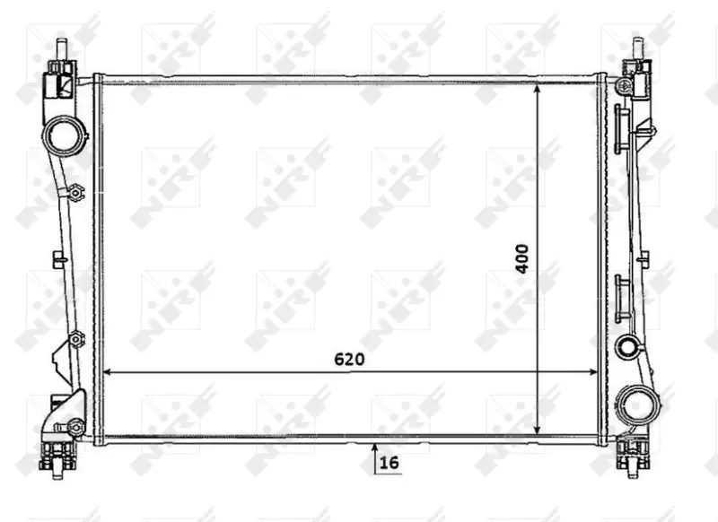 радиатор, охлаждане на двигателя NRF                 