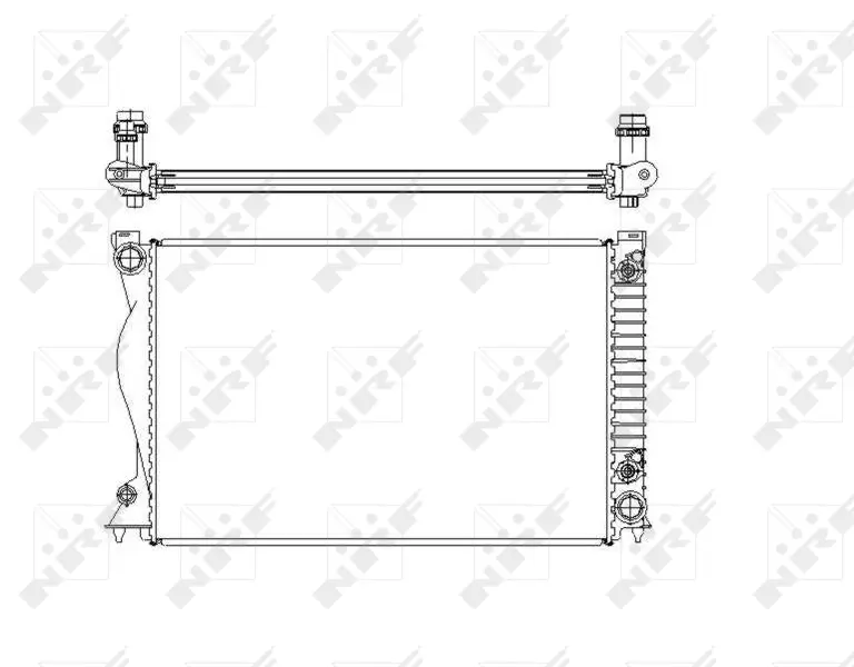 радиатор, охлаждане на двигателя NRF                 