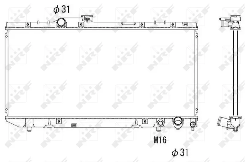 радиатор, охлаждане на двигателя NRF                 