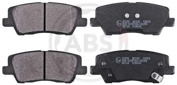 комплект спирачно феродо, дискови спирачки A.B.S.              