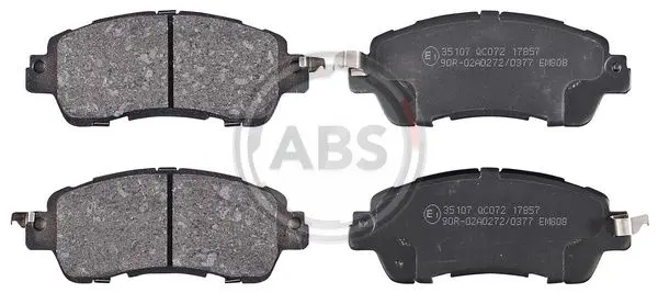 комплект спирачно феродо, дискови спирачки A.B.S.              