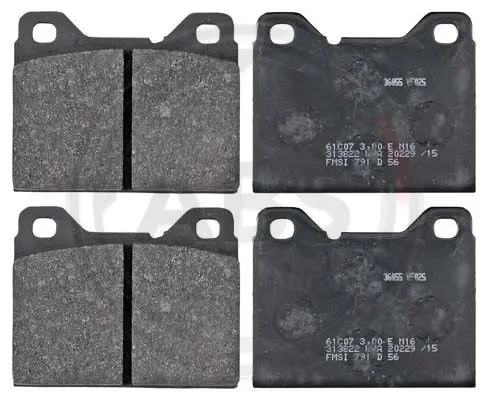 комплект спирачно феродо, дискови спирачки A.B.S.              