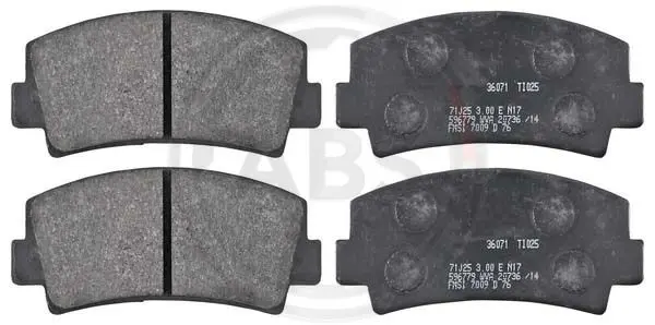 комплект спирачно феродо, дискови спирачки A.B.S.              