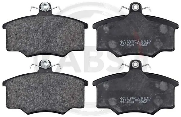 комплект спирачно феродо, дискови спирачки A.B.S.              