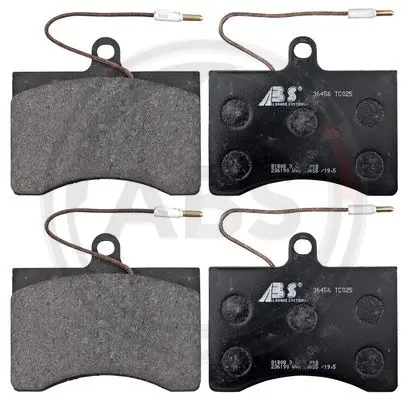 комплект спирачно феродо, дискови спирачки A.B.S.              