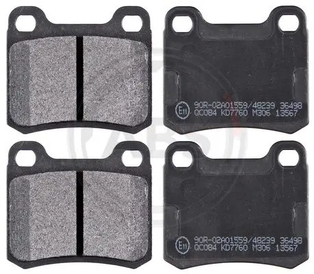 комплект спирачно феродо, дискови спирачки A.B.S.              